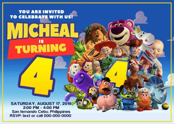 Toy Story Birthday Invitation