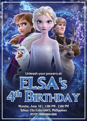 Frozen 2 Invitation Card