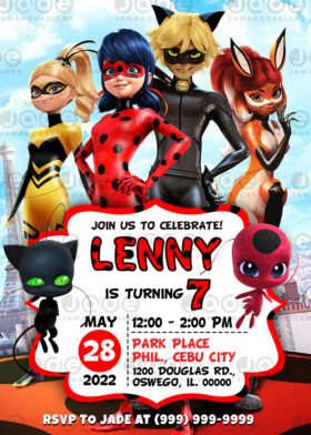 Lady Bug Birthday Invitation Update