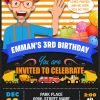 Blippi Birthday Party Invitation 4 x 6, 5 x 7