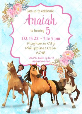 Spirit Riding Birthday Invitation