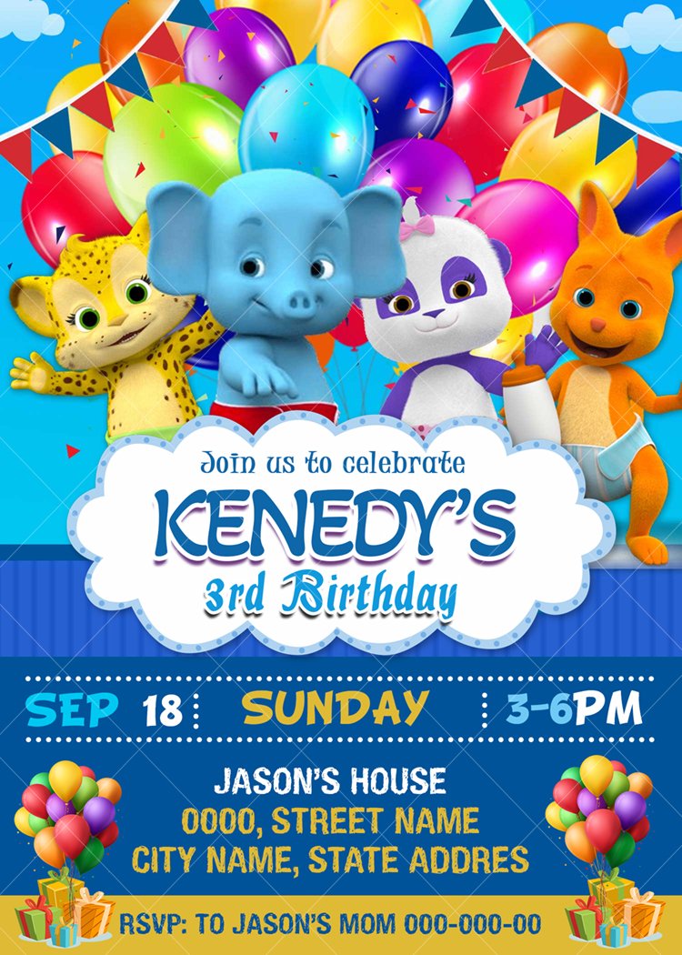 Word Party Birthday Invitation, Birthday Party 4 x 6 or 5 x 7 -  Jamakodesigns