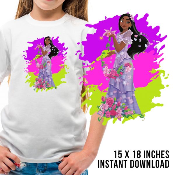 Encanto Isabela Tshirt design Mockup 2 1