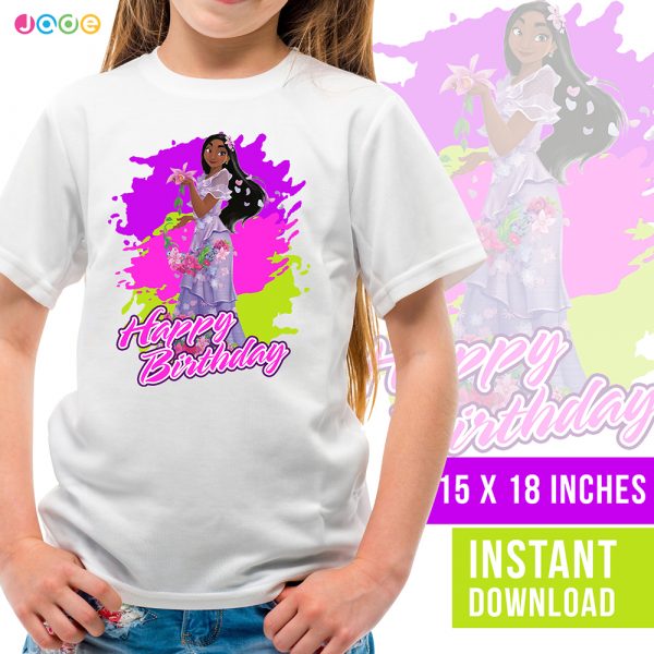 Encanto Isabela Tshirt design Mockup 2
