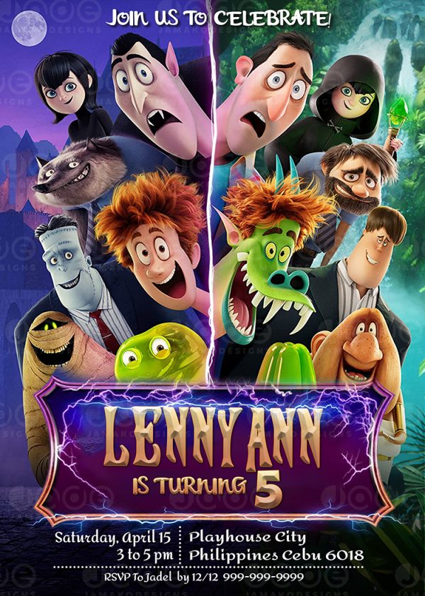 Hotel Transylvania Birthday Invitation 4