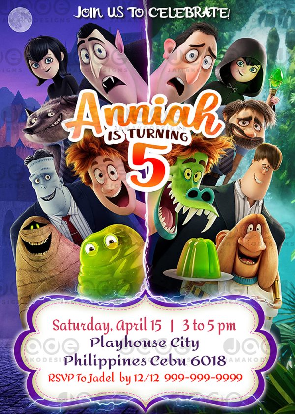 Hotel Transylvania Birthday Invitation