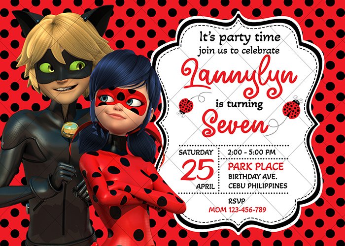 free printable ladybug invitations