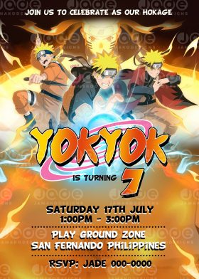 Naruto shippuden Invitation