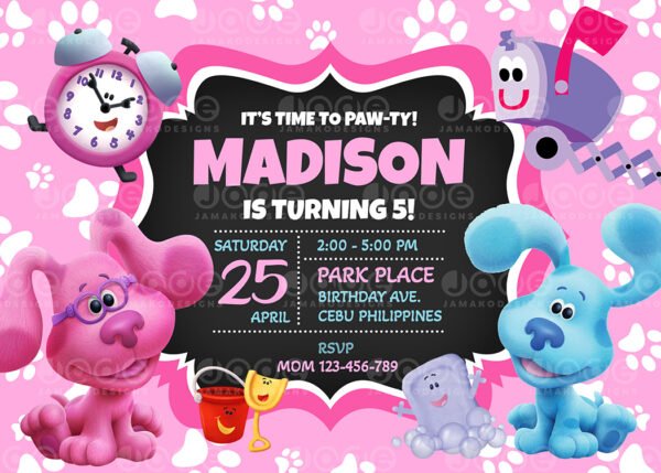 Blue's Clues Birthday Invitation