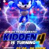 Sonic the Hedgehog 2 Birthday Party Invitation for kids Printable