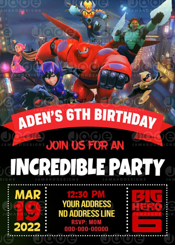 B Max Birthday Invitation 10