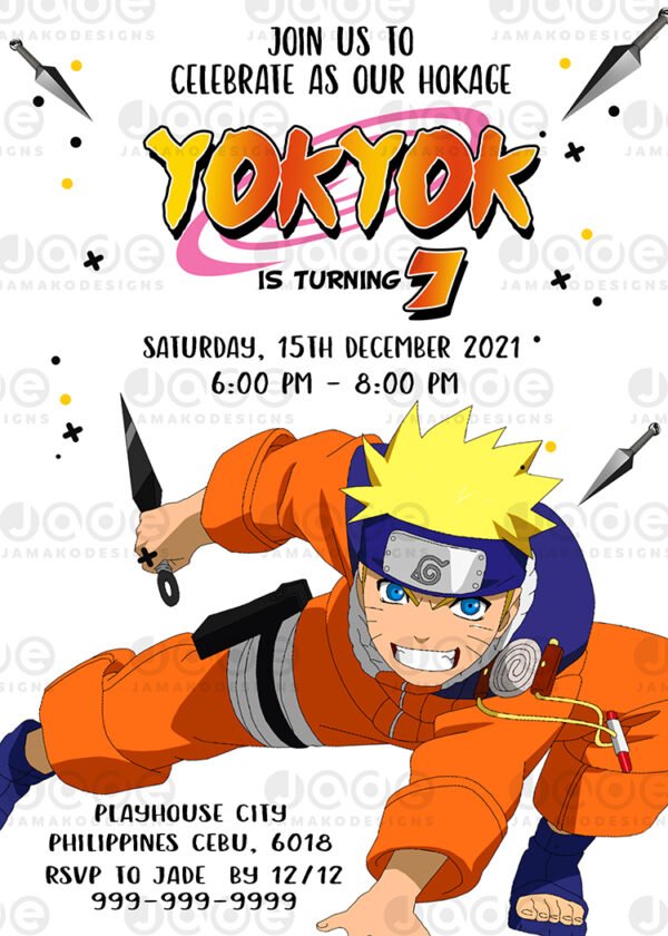 Naruto Birthday Invitation 7
