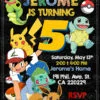 Pokemon Birthday Invitation templates