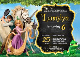 Tangled Birthday Invitation