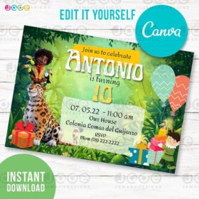 Encanto Antonio Madrigal Birthday Invitation Instant Download