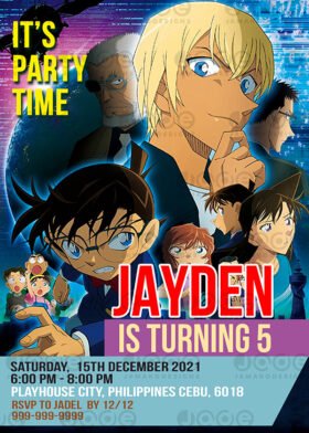 Detective Conan Party Digital Cards