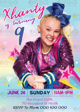 Jojo Siwa Birthday party template