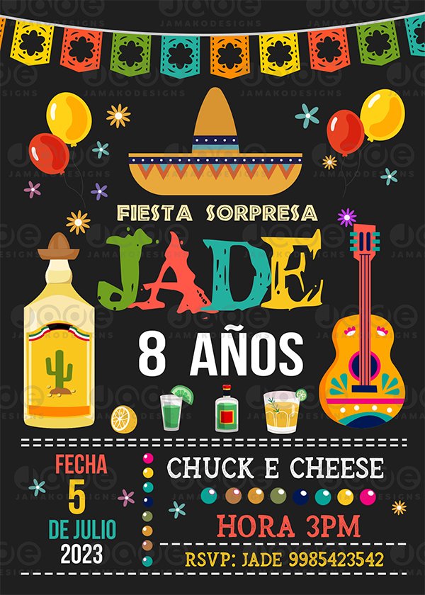 Mexican Birthday invitation