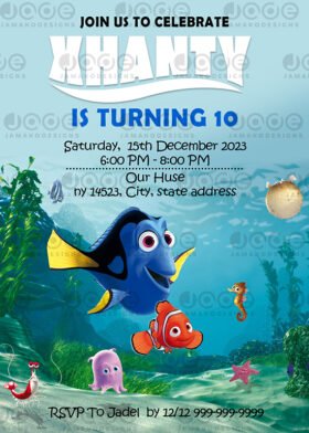 Finding Nemo Birthday invitation