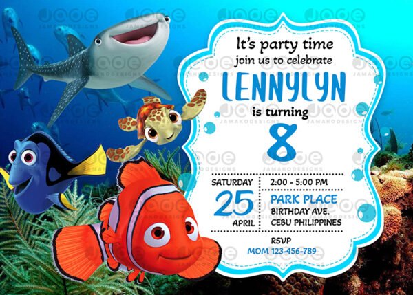 Finding Nemo birthday templates