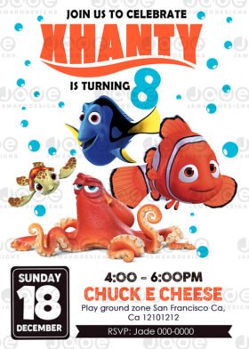 Finding Nemo birthday designs for kids