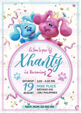 Blue's Clues Birthday Invitation Template