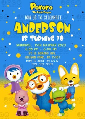 Pororo Birthday Invitation 4